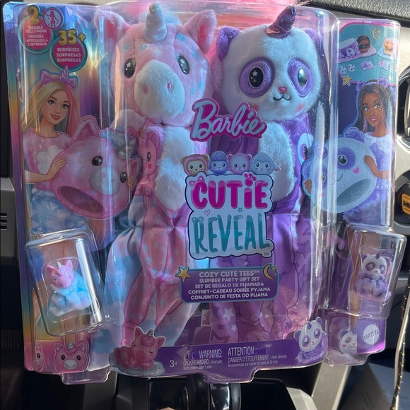 Barbie Cutie Reveal Unicorn Plush - Pink and Purple - Picture 1 of 4